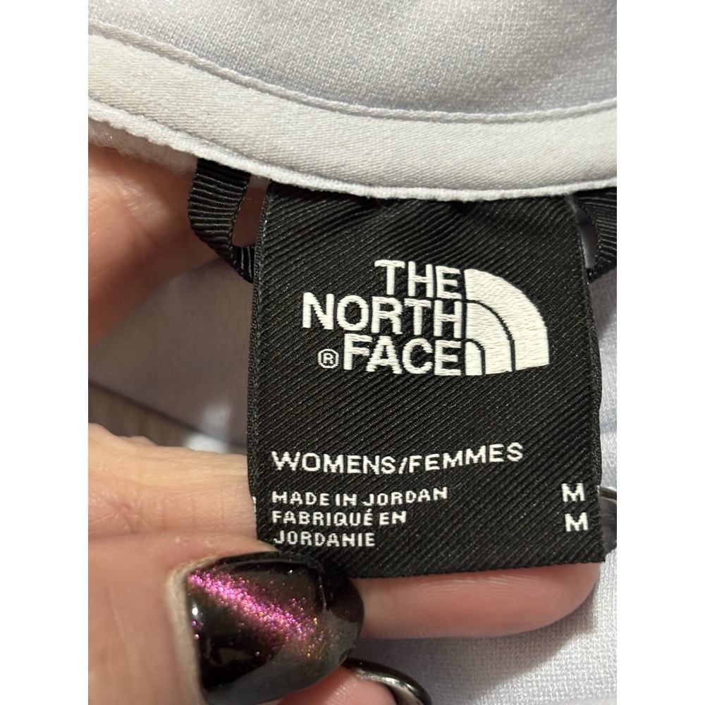 The‎ North Face Women's Cropped Crewneck Sweatshirt M Light BlueLogo Pullover - Picture 3 of 7